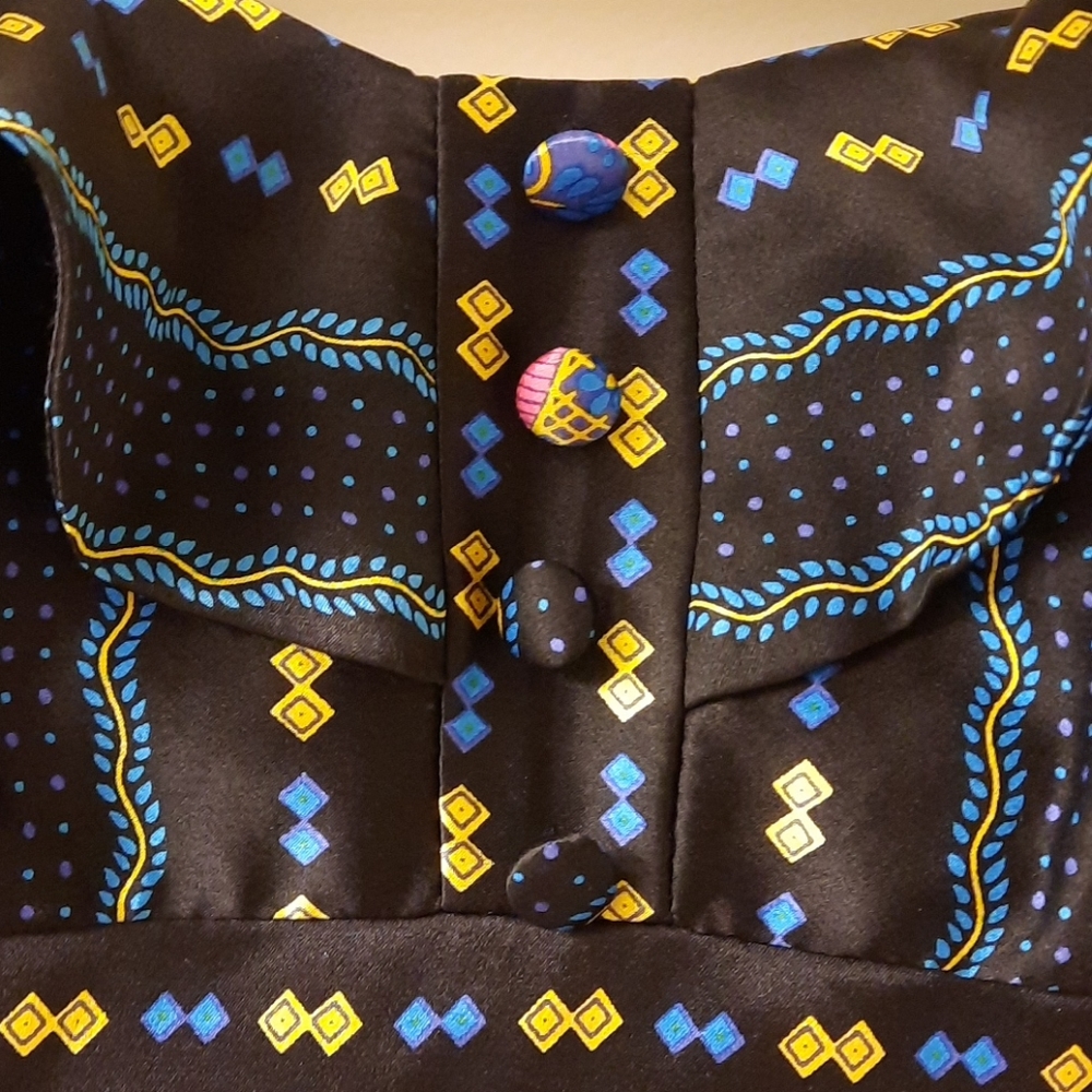 NWT, Betsey Johnson Vintage Strapless Silk Dress - Picture 4 of 13